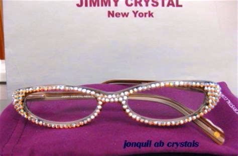 jimmy crystal bling eyeglass frames.